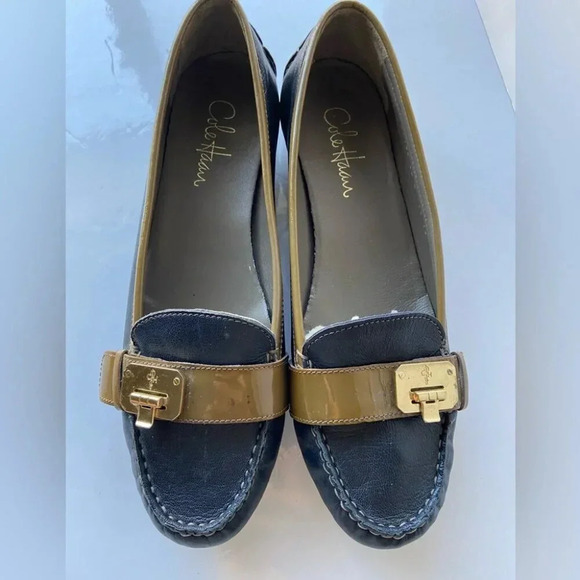 Cole Hann Nike Air leather Buckle Loafers Sz 10 - Picture 7 of 10